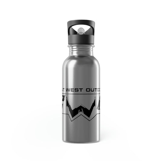 Stainless Steel Water Bottle With Straw, 20oz
